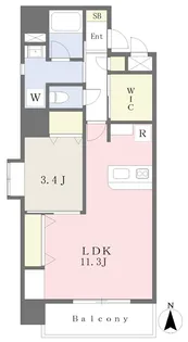 BellaVita泉町Ⅱ【503号室】の間取り