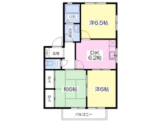 ディアスN.YA棟【101号室】の間取り