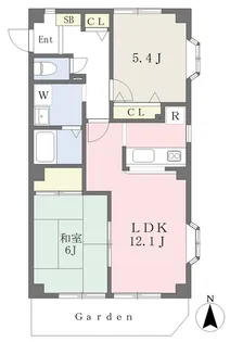 マ・メゾン東野【101号室】の間取り