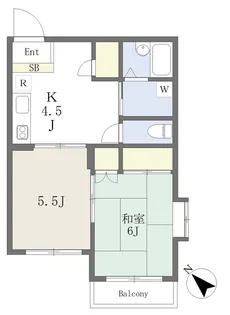 シティホームズ上柴町【201号室】の間取り