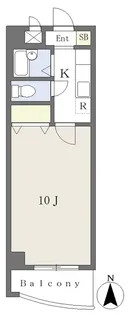 アルファガーデン【207号室】の間取り