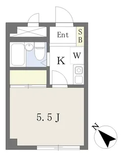 レジデンス石川【102号室】の間取り