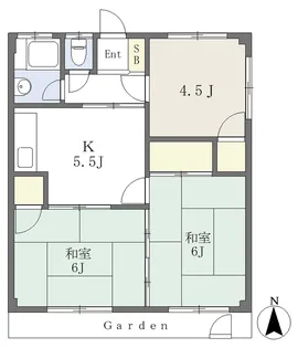 大石アパート【102号室】の間取り