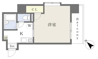 リピア大街道【303号室】の間取り