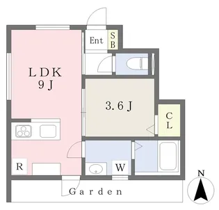 Santo Fiore【101号室】の間取り