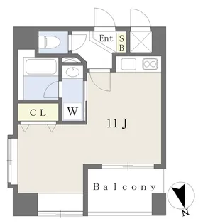 1Rの間取り画像