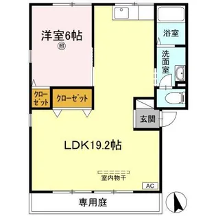 ファミール三好 B棟【101号室】の間取り