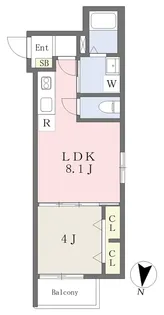 クライノート常盤【103号室】の間取り