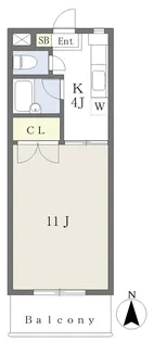 エンゼルコート21【602号室】の間取り