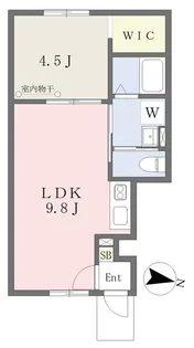 LUMIELE別府【102号室】の間取り