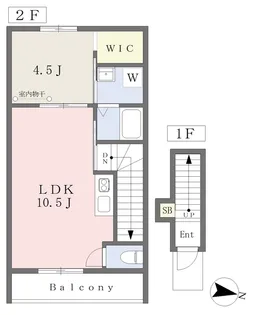 LUMIELE別府【202号室】の間取り