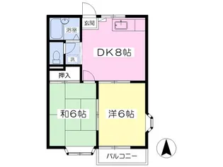ビューシャトレⅠ【101号室】の間取り