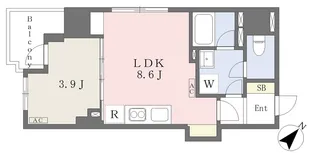 SCLふれあいの丘【501号室】の間取り