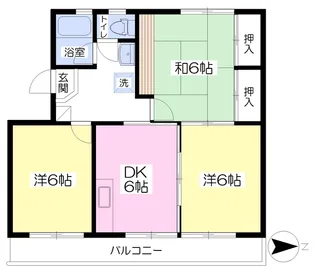 美都和ハイツ【307号室】の間取り