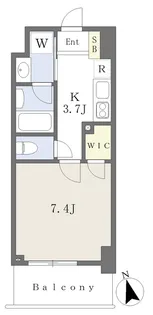 1Kの間取り画像