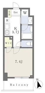 1Kの間取り画像