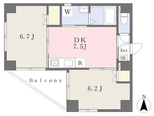 クレストコート【502号室】の間取り