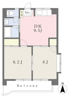ハロー・コートMM【405号室】の間取り