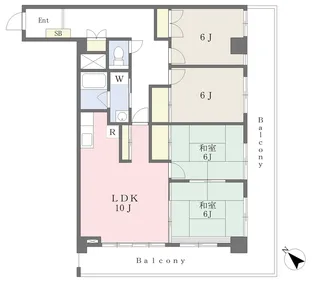 Falco bambino【206号室】の間取り