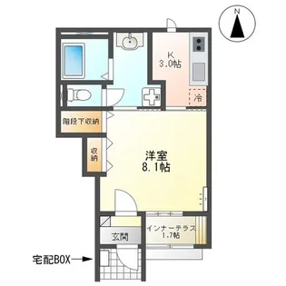 キトルス【102号室】の間取り