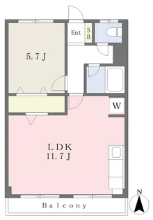 宮城県仙台市若林区河原町1丁目【マンション】の間取り