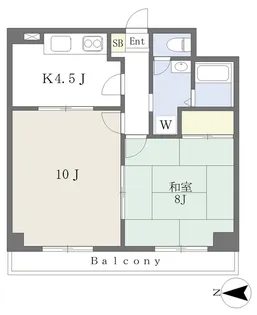 KANNO高松マンション【203号室】の間取り