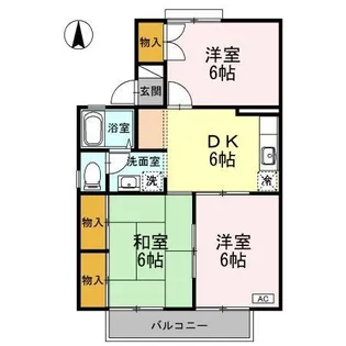 3DKの間取り画像