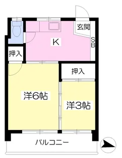 東京都江東区東砂6丁目【マンション】の間取り