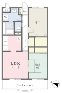 ラ カーサ マローネ【306号室】の間取り