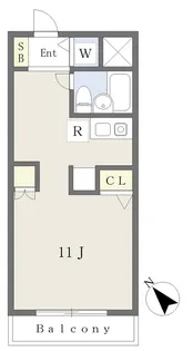 梶ヶ谷マンション【303号室】の間取り