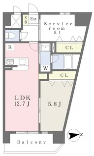アーバン本町Ⅶ【501号室】の間取り