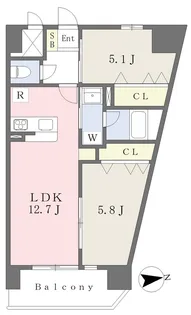 アーバン本町Ⅶ【901号室】の間取り