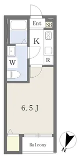 1Kの間取り画像