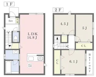 福岡県北九州市門司区中二十町【一戸建】の間取り