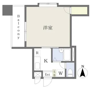リピア大街道【601号室】の間取り