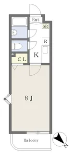 ヴェルフィオーレ嵐山【401号室】の間取り