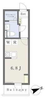 プレミエール船橋【202号室】の間取り