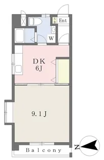 シェレナ朝生田【501号室】の間取り