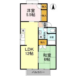 ルミエール22 C棟【205号室】の間取り