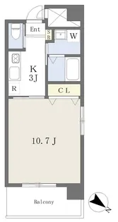 LUST YANAIMACHI Ⅱ【301号室】の間取り