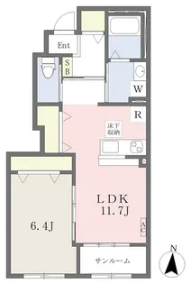 NICO HOUSE【102号室】の間取り