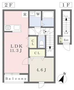 Ulysses小栗【202号室】の間取り