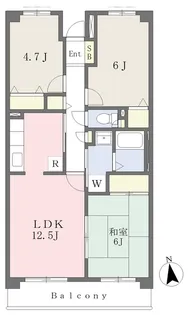 柏ビクトリーマンション弐番館【306号室】の間取り