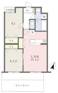 千葉県流山市東初石3丁目【マンション】の間取り