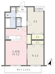 千葉県流山市東初石3丁目【マンション】の間取り