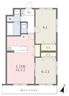 千葉県流山市東初石3丁目【マンション】の間取り