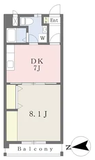 シェレナ朝生田【603号室】の間取り