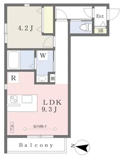 東京都中野区上鷺宮4丁目【アパート】の間取り