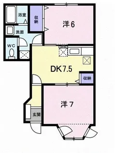 パティオ・リッチ【102号室】の間取り