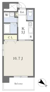 LUST YANAIMACHI Ⅱ【304号室】の間取り